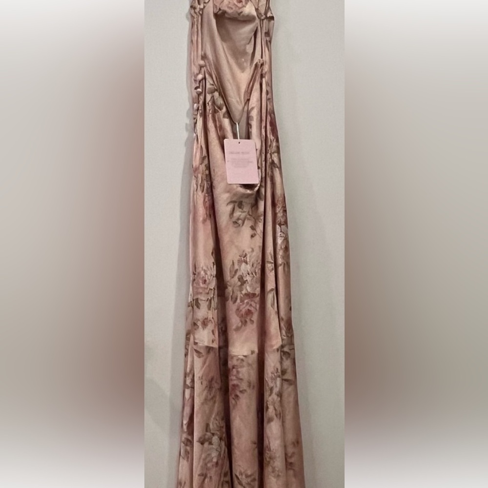 NWT V. Chapman Isla Floral Pink Maxi Dress Size 0 - Picture 8 of 8